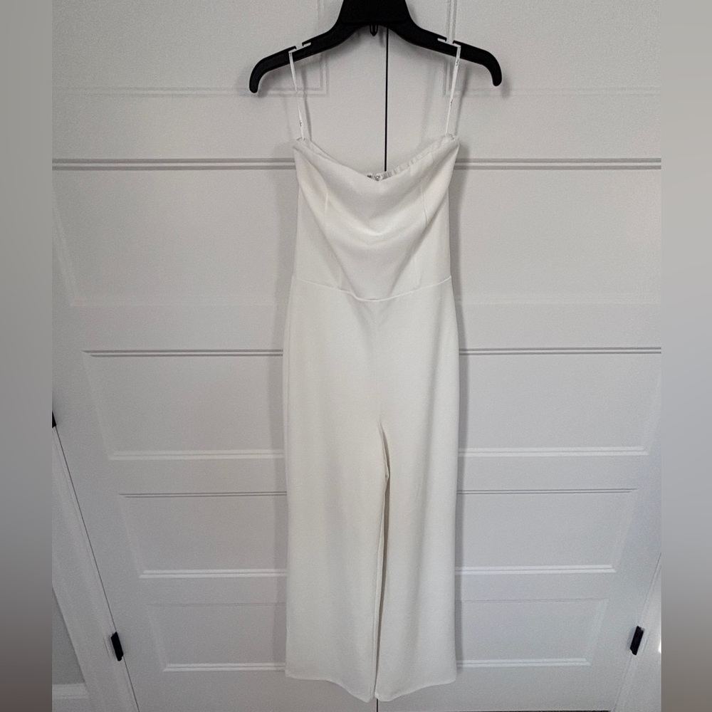 Lulu's Classic White Jumpsuit